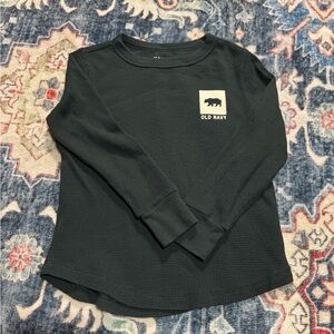 Old Navy Green Long Sleeve Tee Relaxed Fit